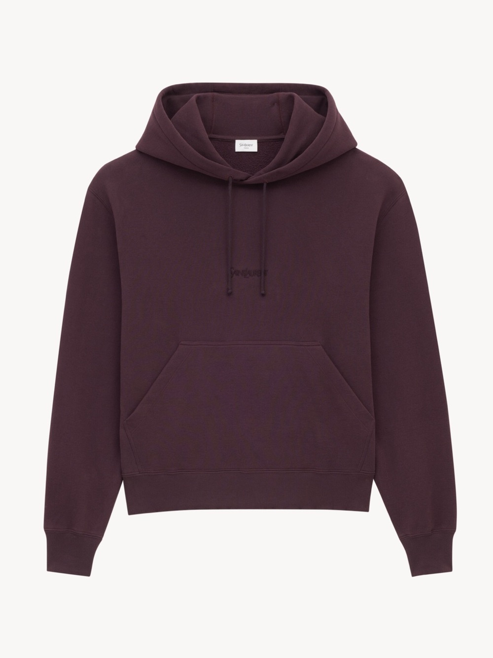 Saint Laurent Men's Logo Hoodie (Prune)